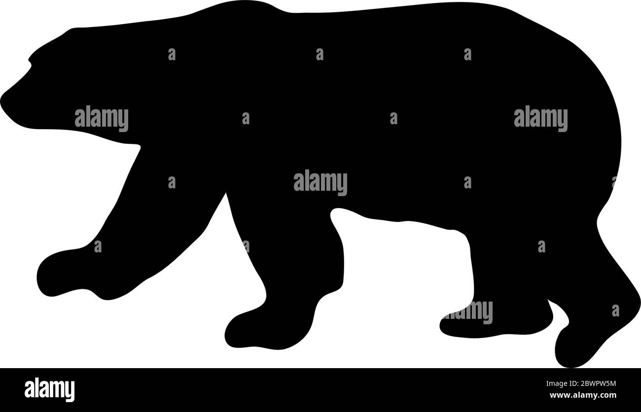 polar bear silhouette