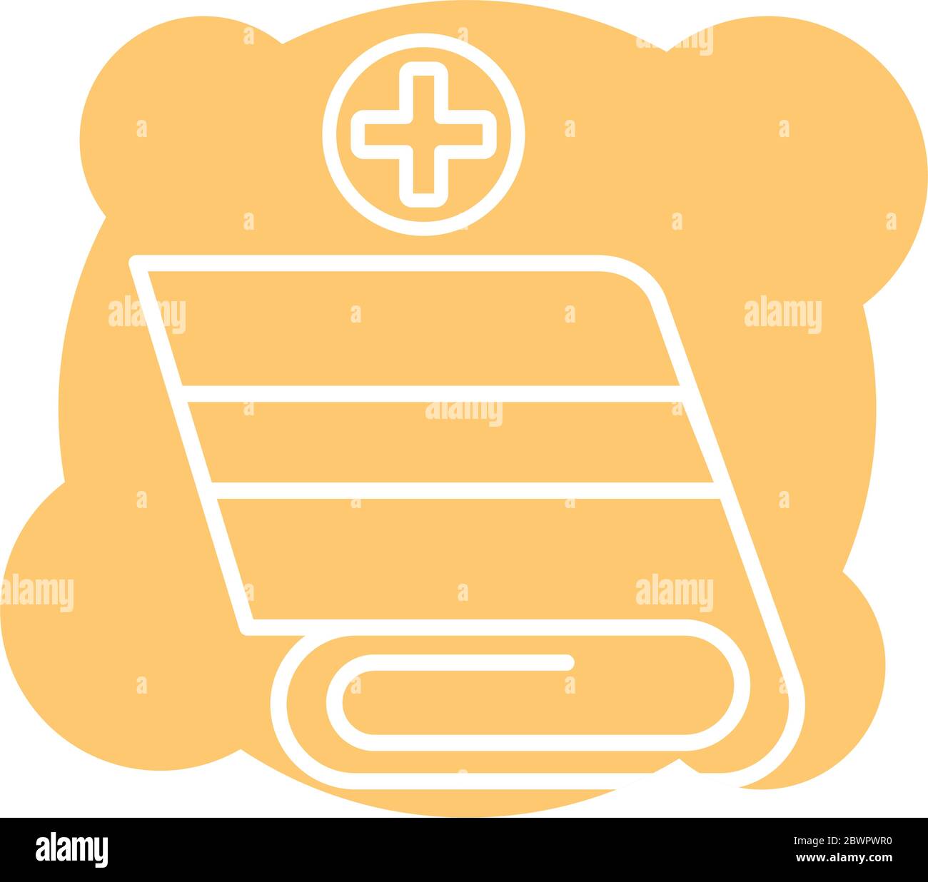 book medical block style icon Stock Vector Image & Art - Alamy