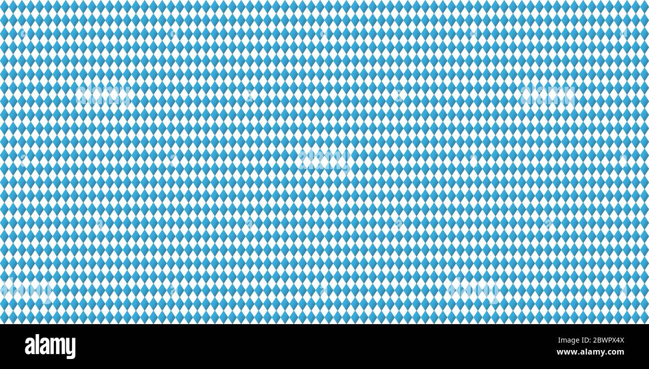 Oktoberfest 2020 background with seamless blue white checkered pattern Stock Vector