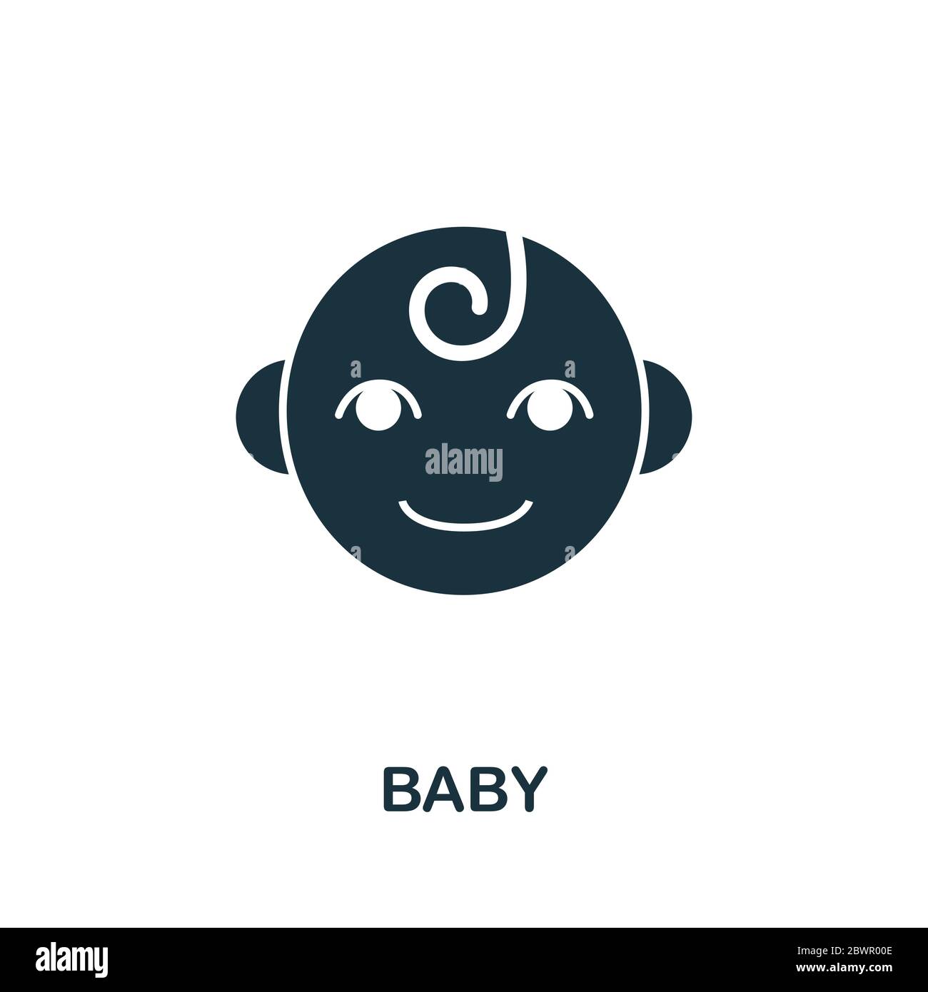 Baby icon. Simple element from baby feeding collection. Creative Baby ...