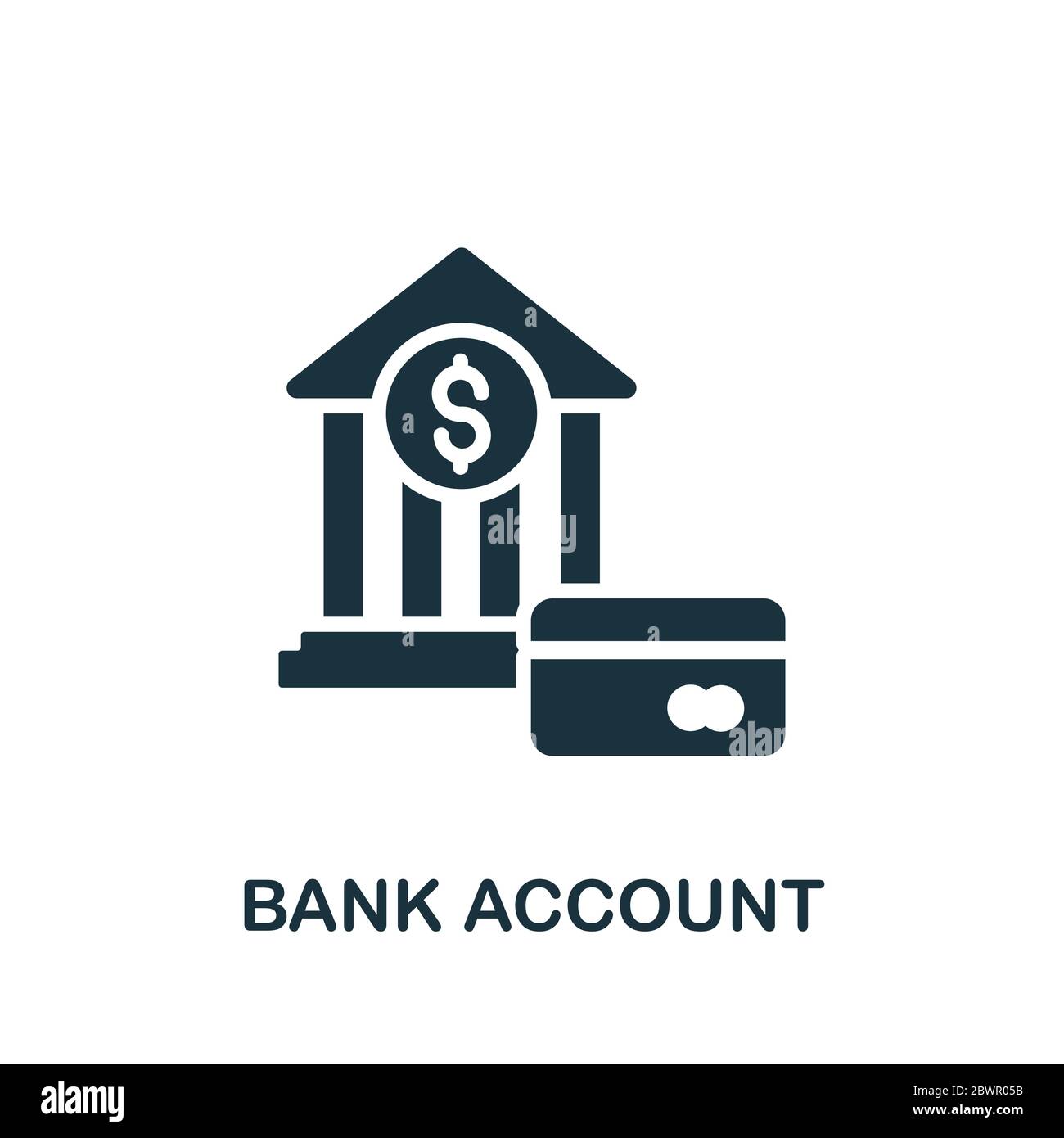 Bank Account icon. Simple element from banking collection. Creative Bank Account icon for web design, templates, infographics and more Stock Vector