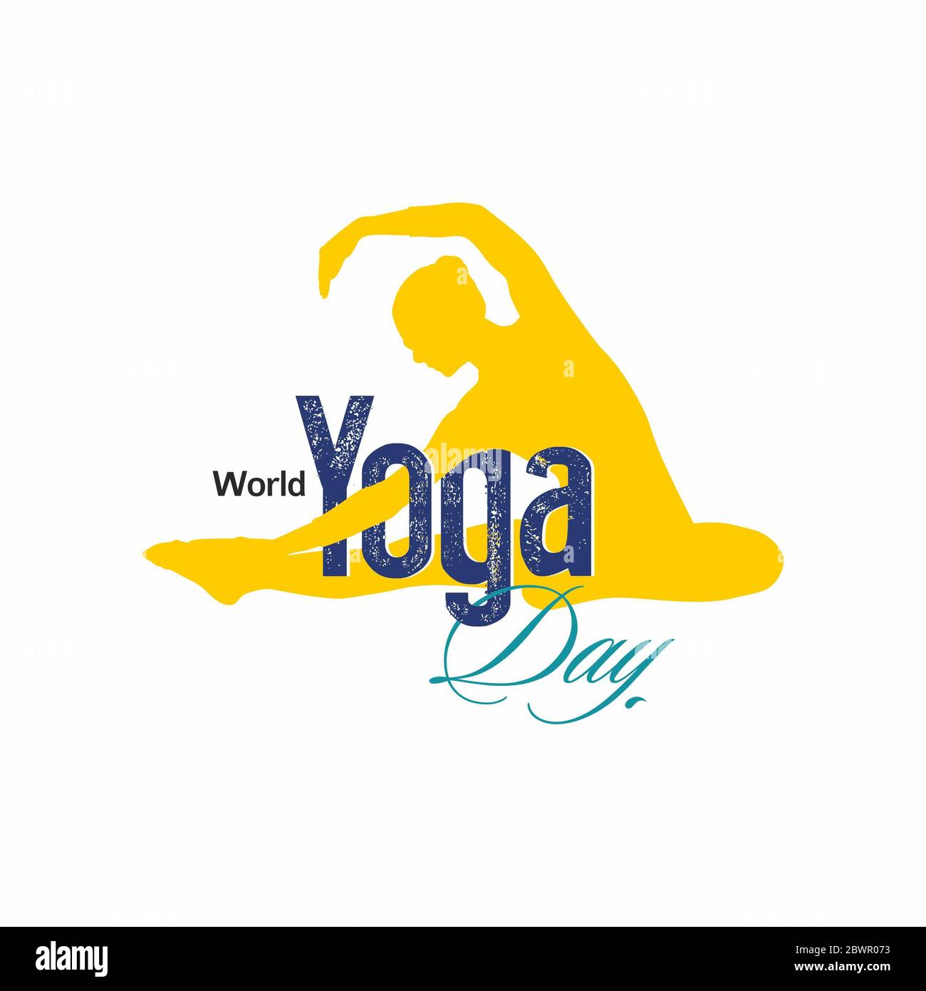 Yoga day logo hi-res stock photography and images - Alamy