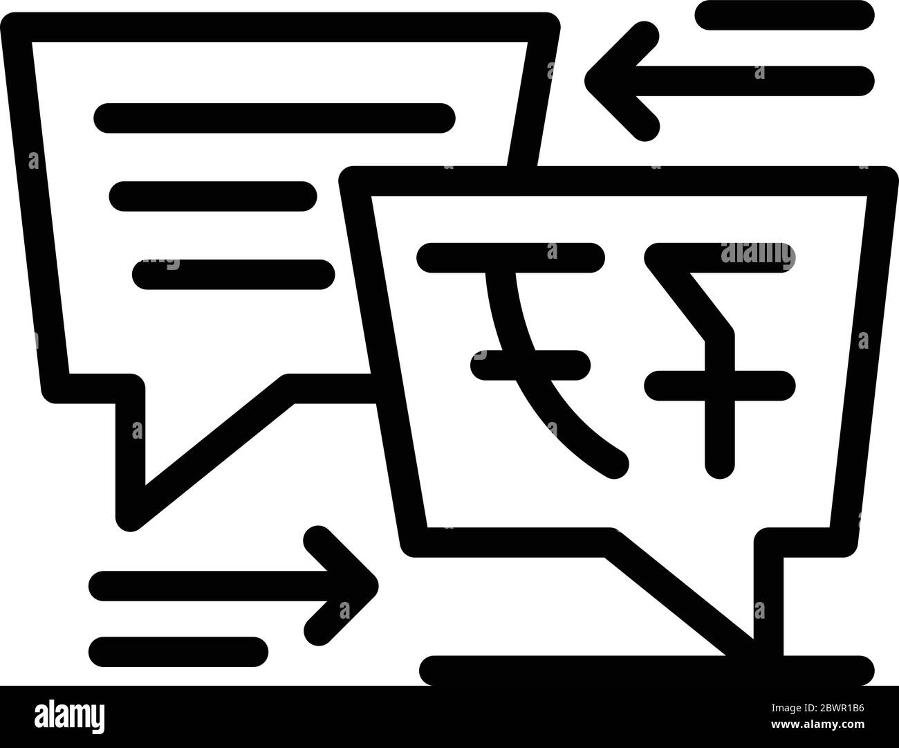 Translator interpreter icon, outline style Stock Vector Image & Art - Alamy