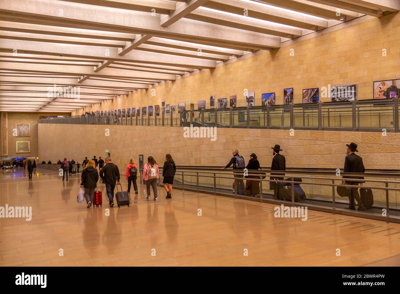 Arrivals at Ben Gurion Airport, Tel Aviv, Israel, Middle East Stock Photo