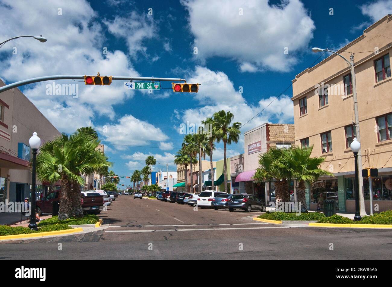 Jackson Street Downtown Harlingen Rio Grande Valley Texas Usa Stock Photo Alamy