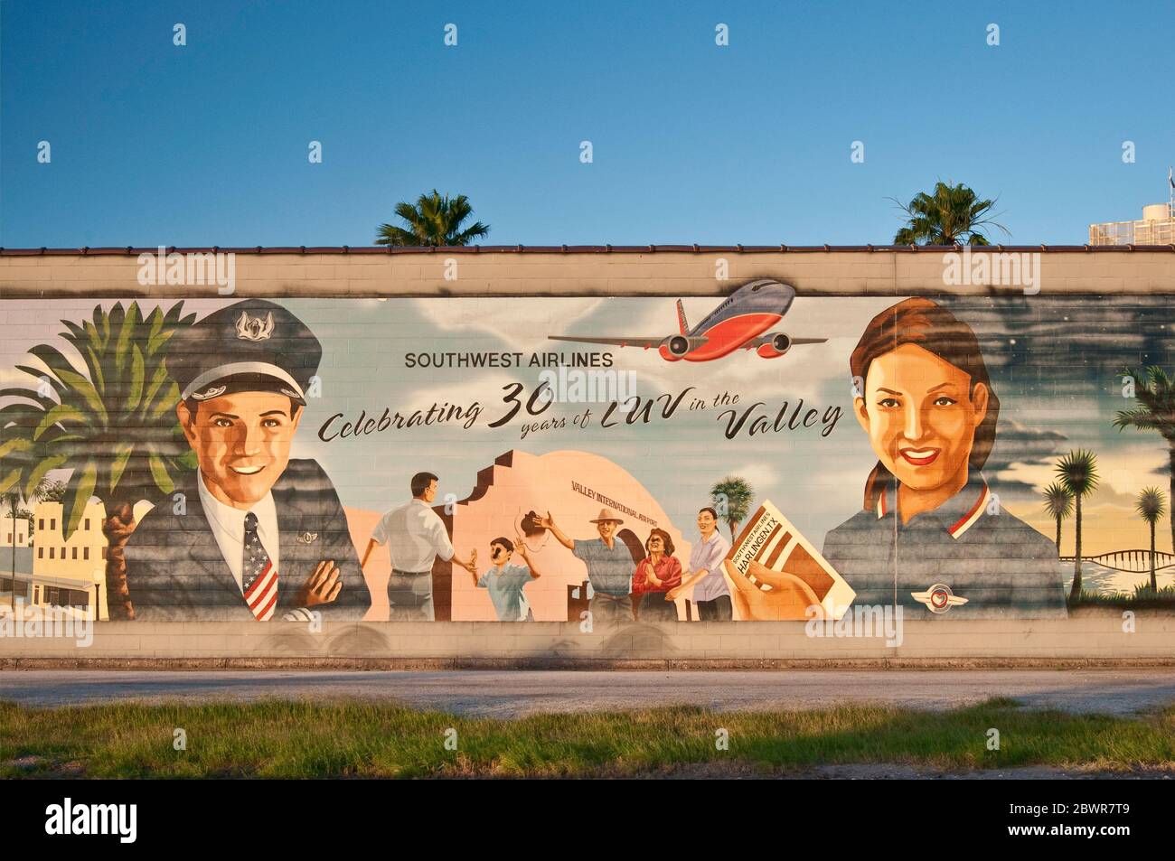 Southwest Airlines pilot and flight attendant shown in Celebrating 30