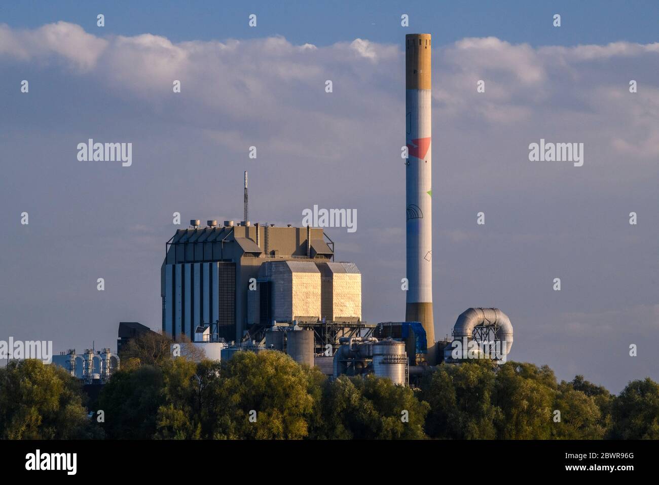 Nijmegen power plant, Nijmegen, Gelderland, Netherlands. Stock Photo