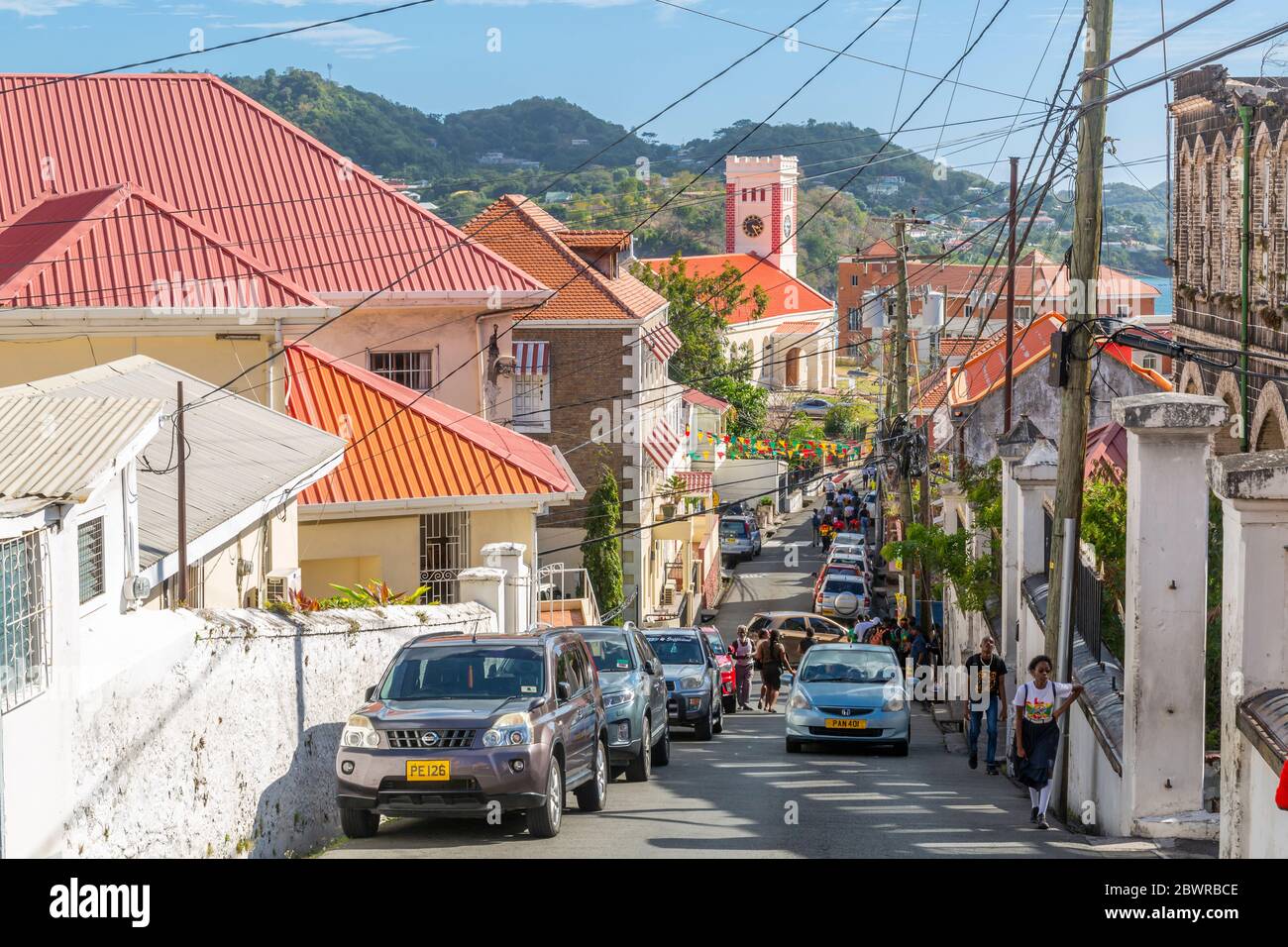 View of St Parish Church in St Grenada, Windward