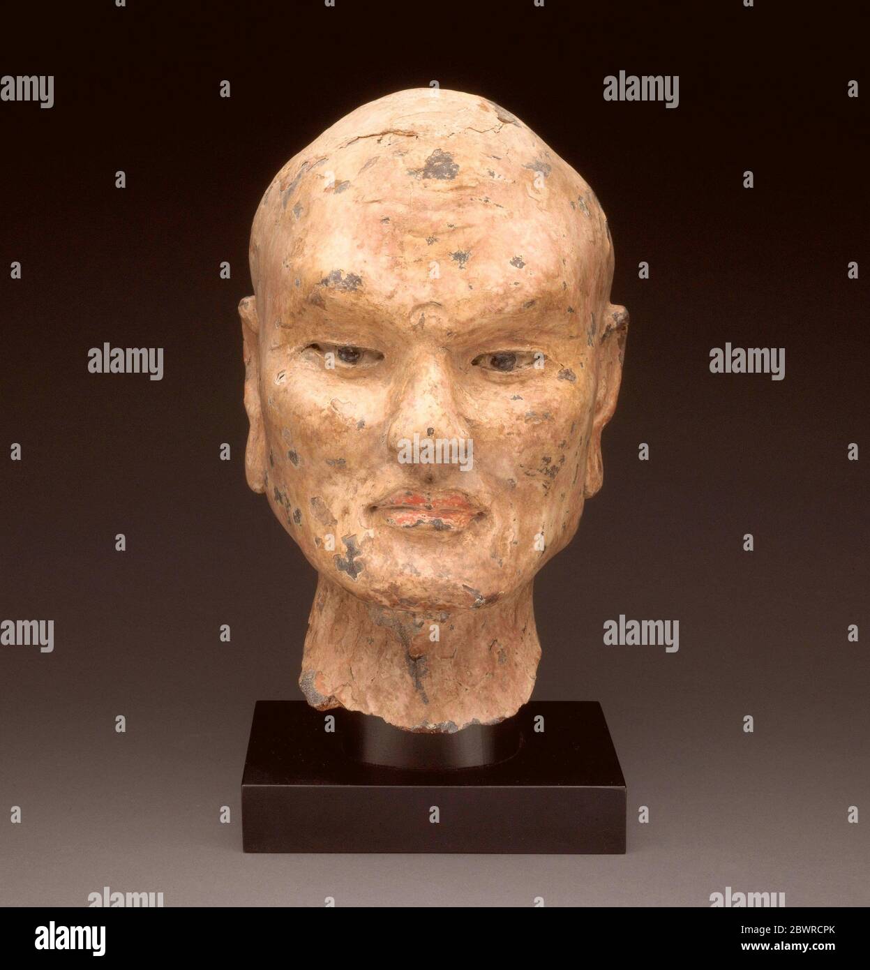 Head of Luohan - Northern Song, Liao, or Jin dynasty, c. 11th century - China. Hollow dry lacquer. 999 AD'1099. Stock Photo