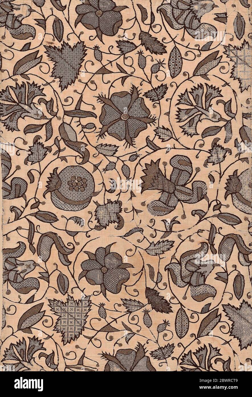 Cushion Cover (Made from Woman's Dress) Elizabethan period, 1575/1600