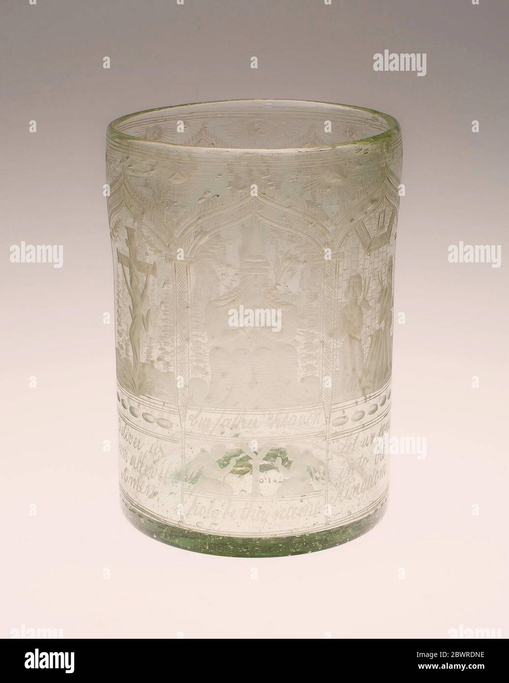 Beaker - 19th century - England. Glass. 1800'1899 Stock Photo - Alamy