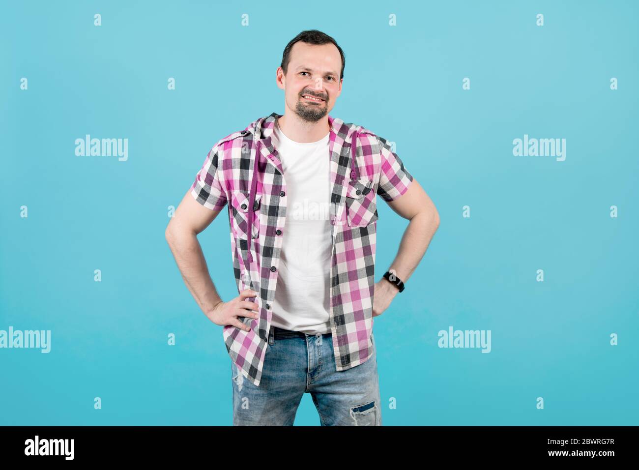 Hands On Hips Guy High Resolution Stock Photography and Images - Alamy