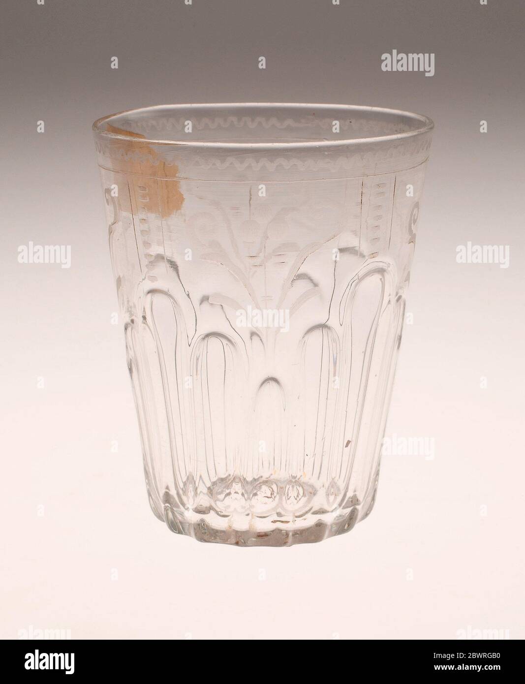 Beaker Mid to late 18th century Spain. Glass. 1750'1799 Stock Photo