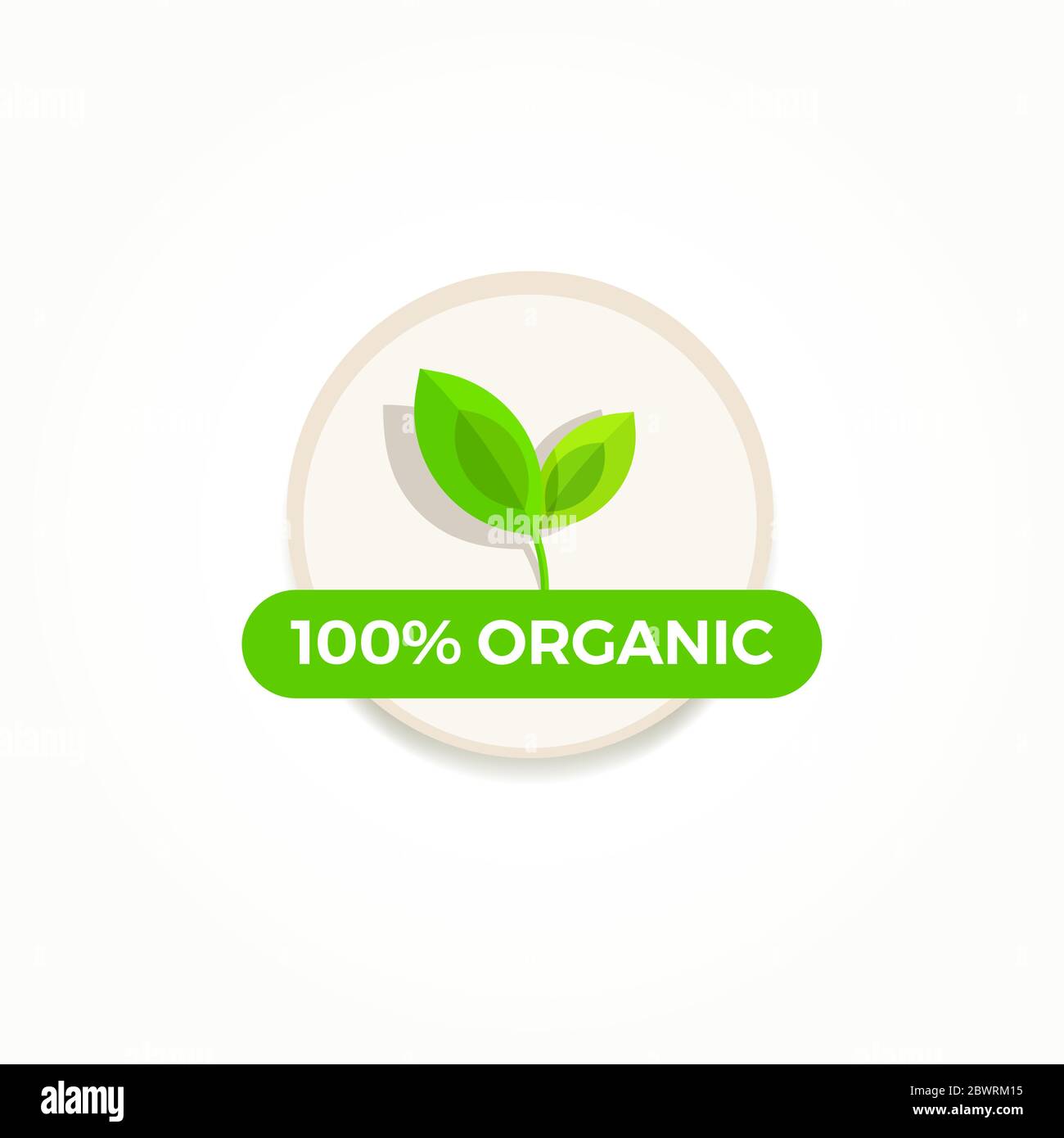 100% Organic Label Stock Vector Image & Art - Alamy
