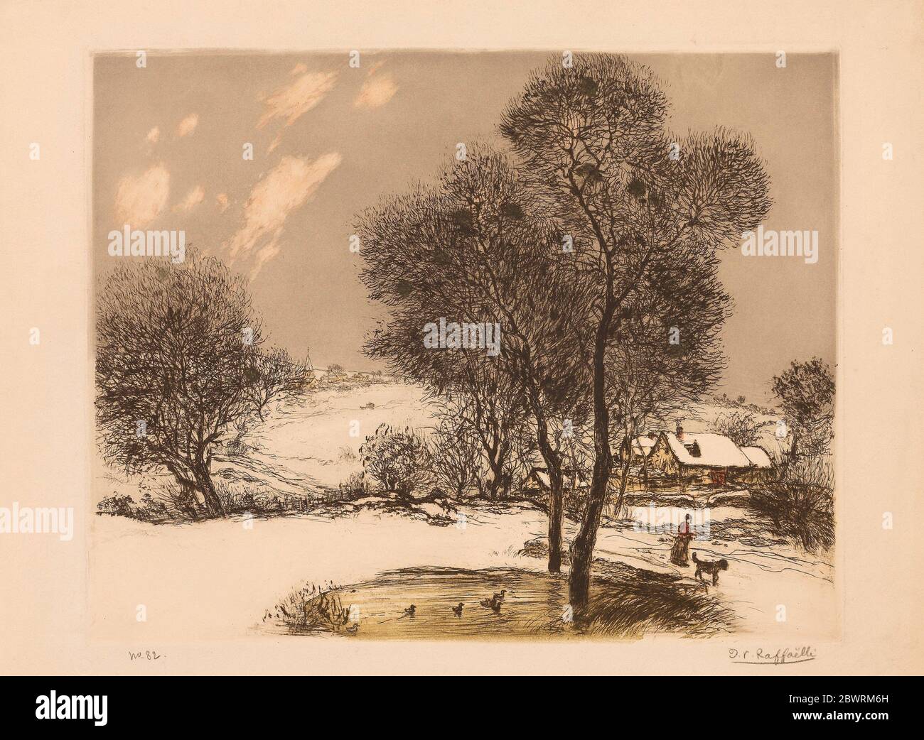 Author Jean Franois Rafalli The Snow 1906 Jean Franois Raffalli French 1850 1924 Published Galeries Georges Petit French 1846 1917 Stock Photo Alamy