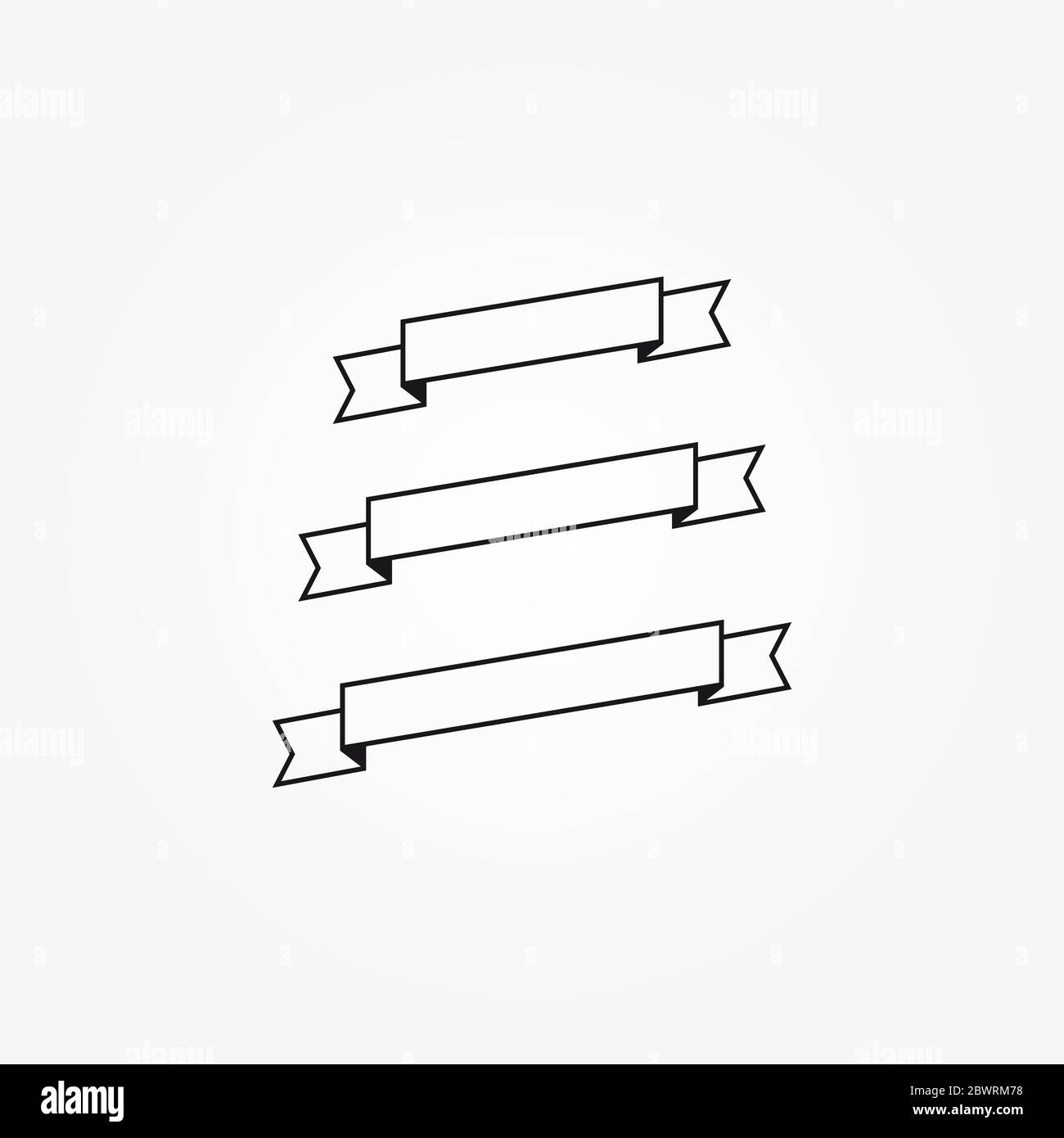 Flat ribbons Stock Vector Images Alamy