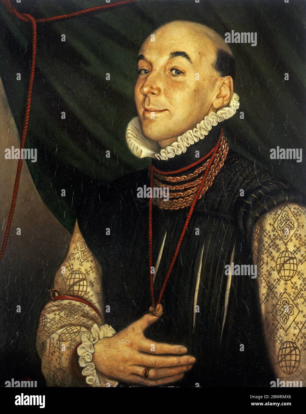 Renaissance style portrait on nobleman by Bob Venables Stock Photo