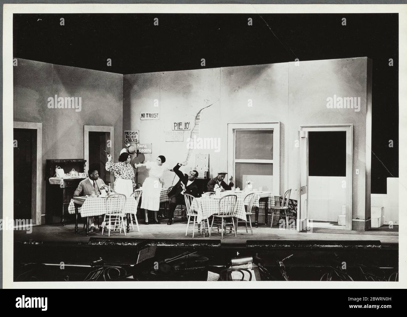 Frauline Alford in Mom Robbins' Restaurant. United States. Works