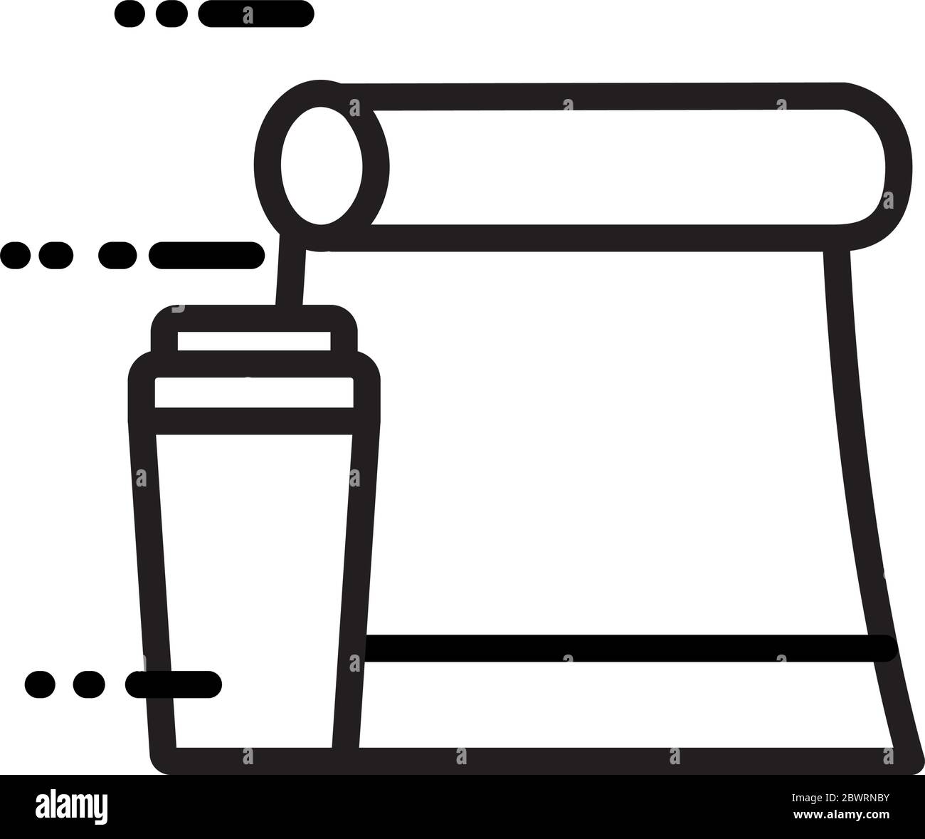 food paper bag line style icon Stock Vector Image & Art - Alamy