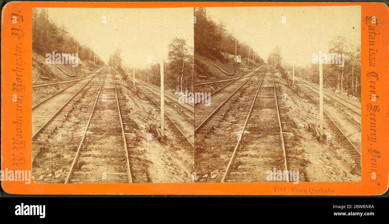 From Quakake. [View of railroad tracks.] Additional title Catawissa