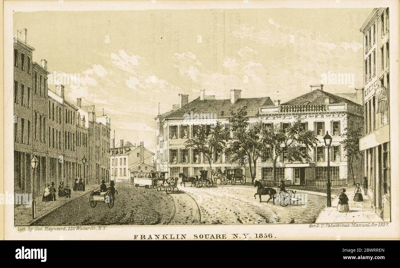 Franklin Square N.Y. 1858. Emmet Collection of Manuscripts Etc