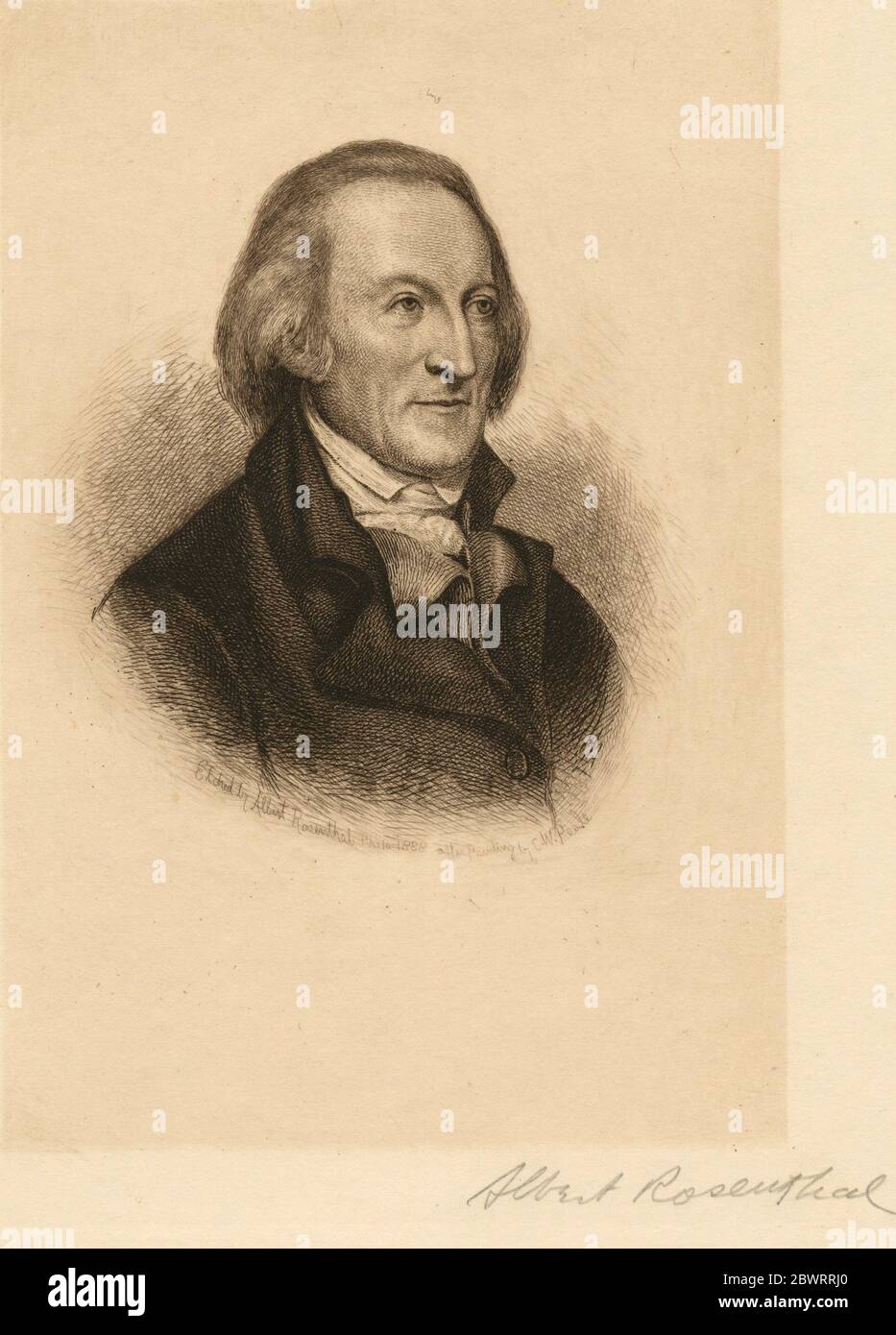 George Clymer. Emmet Collection of Manuscripts Etc. Relating to American History. Federal Convention. Clymer, George, 1739-1813. Stock Photo