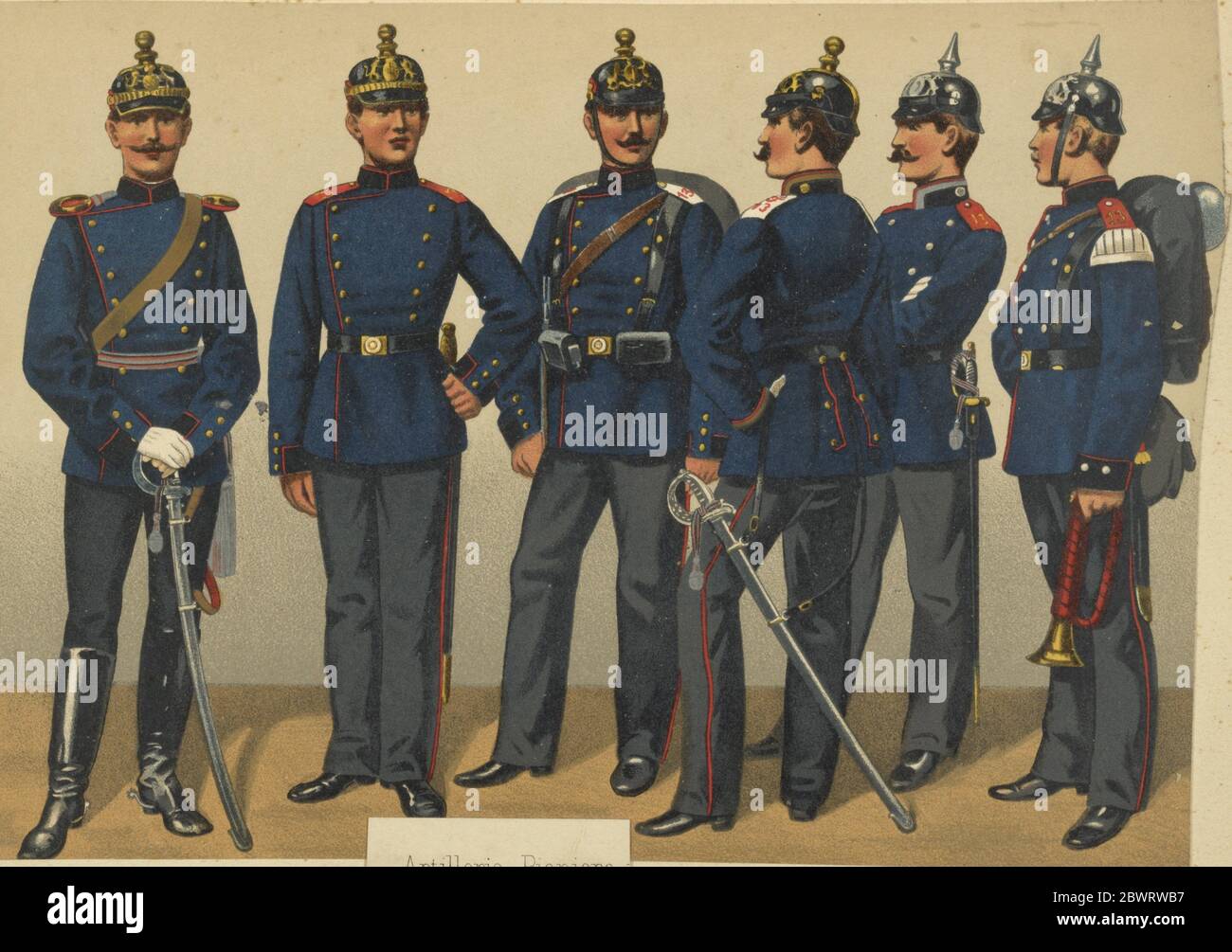 Germany, Württemberg, 1880-1900. Vinkhuijzen, Hendrik Jacobus (Collector).  The Vinkhuijzen collection of military uniforms Germany Germany Stock Photo  - Alamy