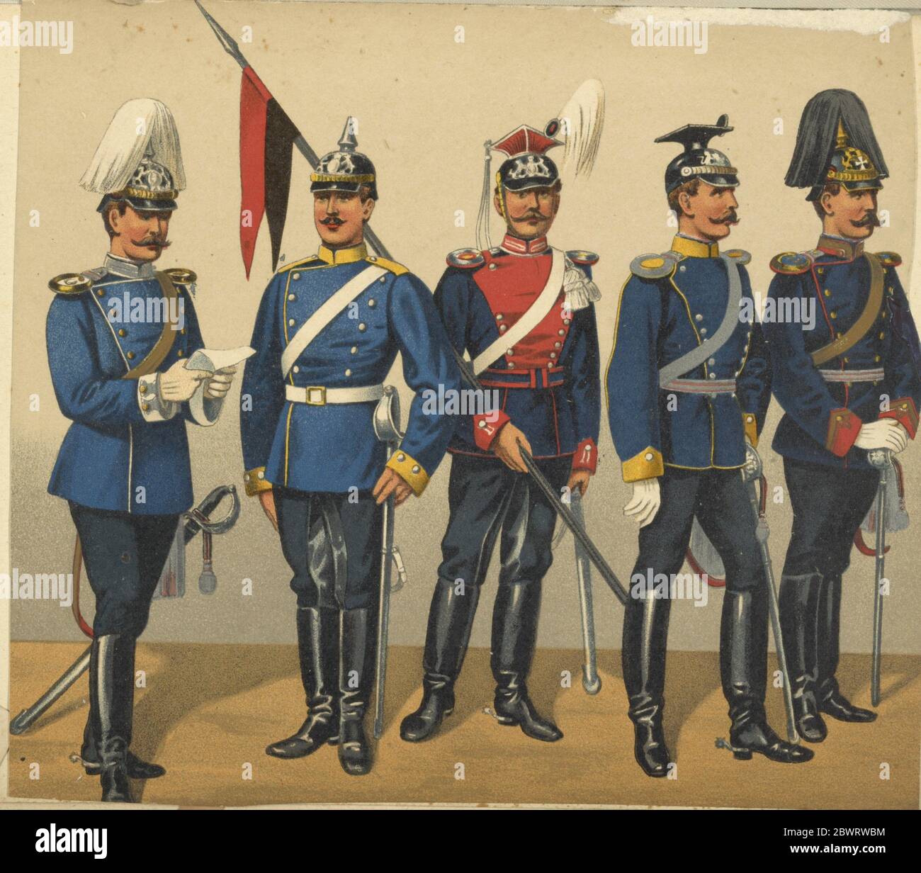 Germany, Württemberg, 1880-1900. Vinkhuijzen, Hendrik Jacobus (Collector).  The Vinkhuijzen collection of military uniforms Germany Germany Stock Photo  - Alamy