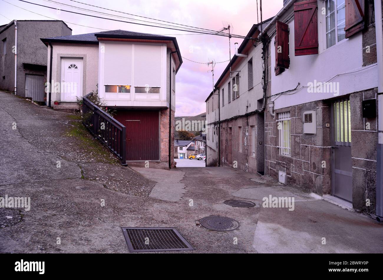 Traditional streets of Vilariño de Conso, Orense, Spain Stock Photo Alamy