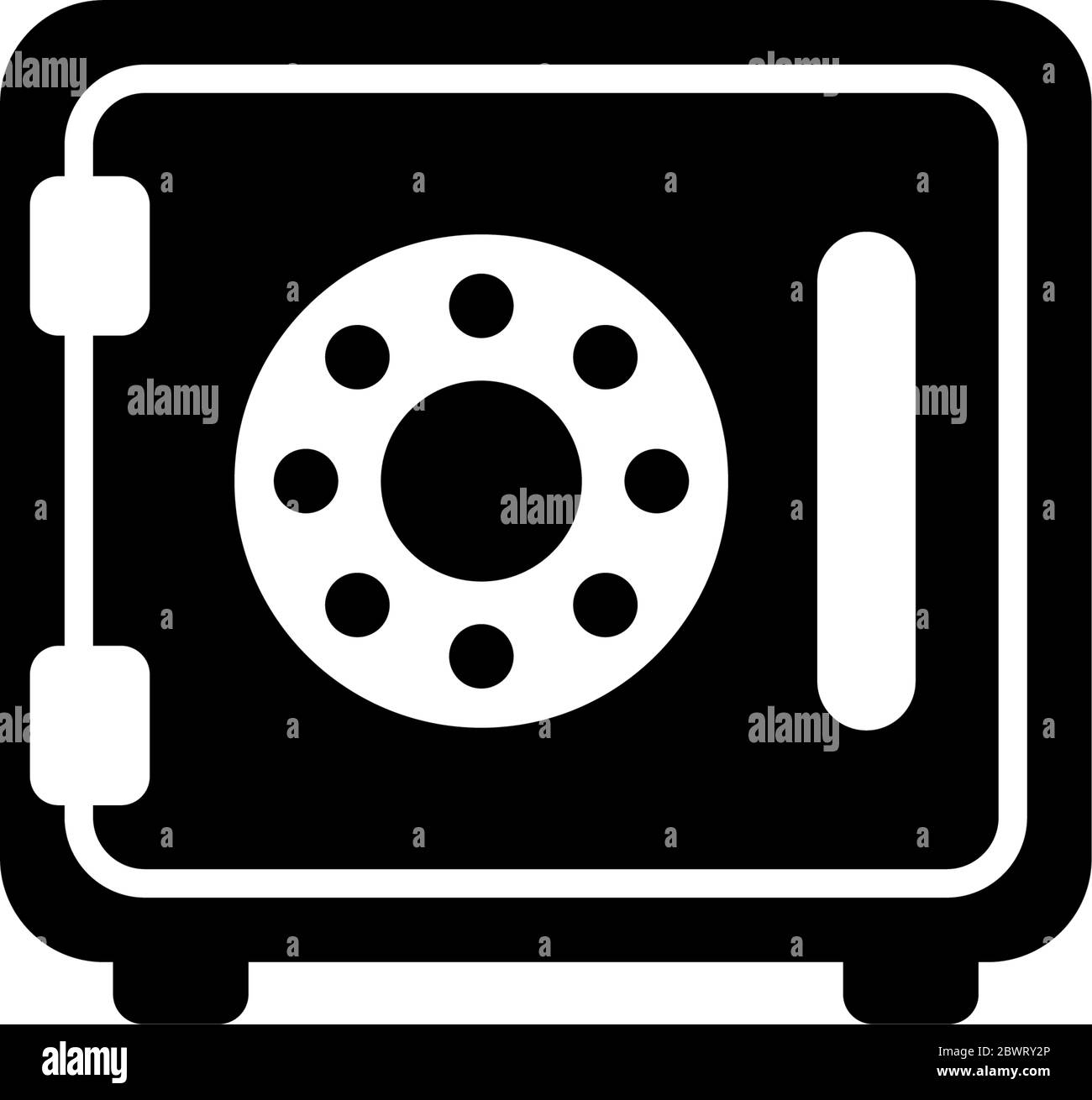 Safe, Money Storage, Confidential Strongbox. Flat Vector Icon ...