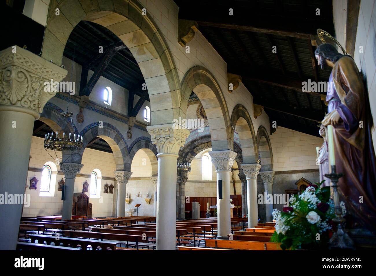 Romanesque Church Of Santa Eulalia Ujo Mieres Asturias Spain Stock Photo Alamy