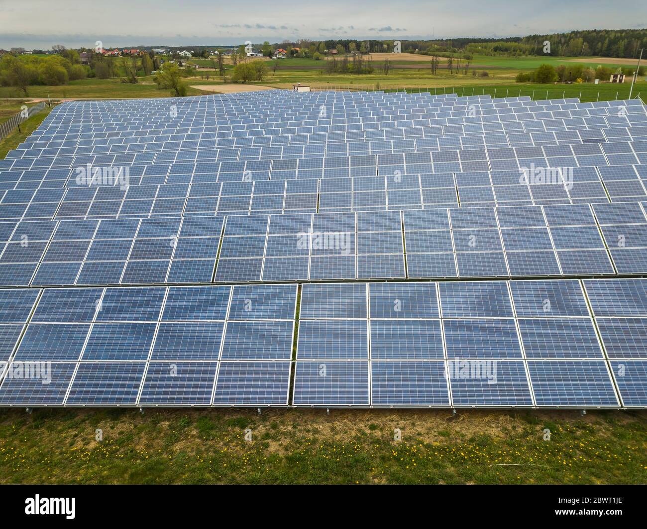 Solar power plant, aerial view Stock Photo Alamy