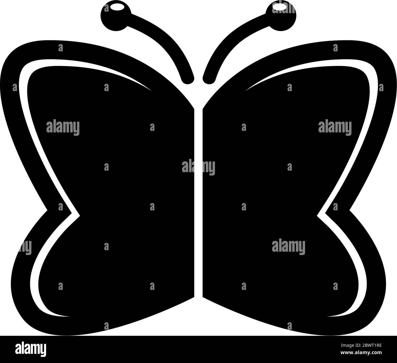 Monarch Butterfly, Moth, Flying Insect. Flat Vector Icon illustration ...