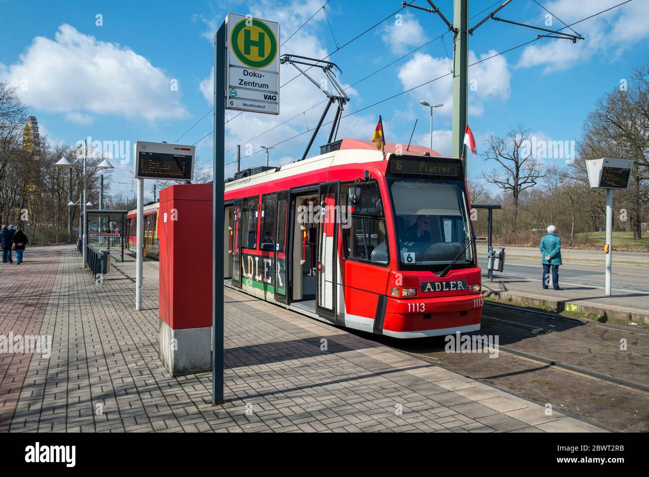 Tramway in Nuernberg Stock Photo Alamy