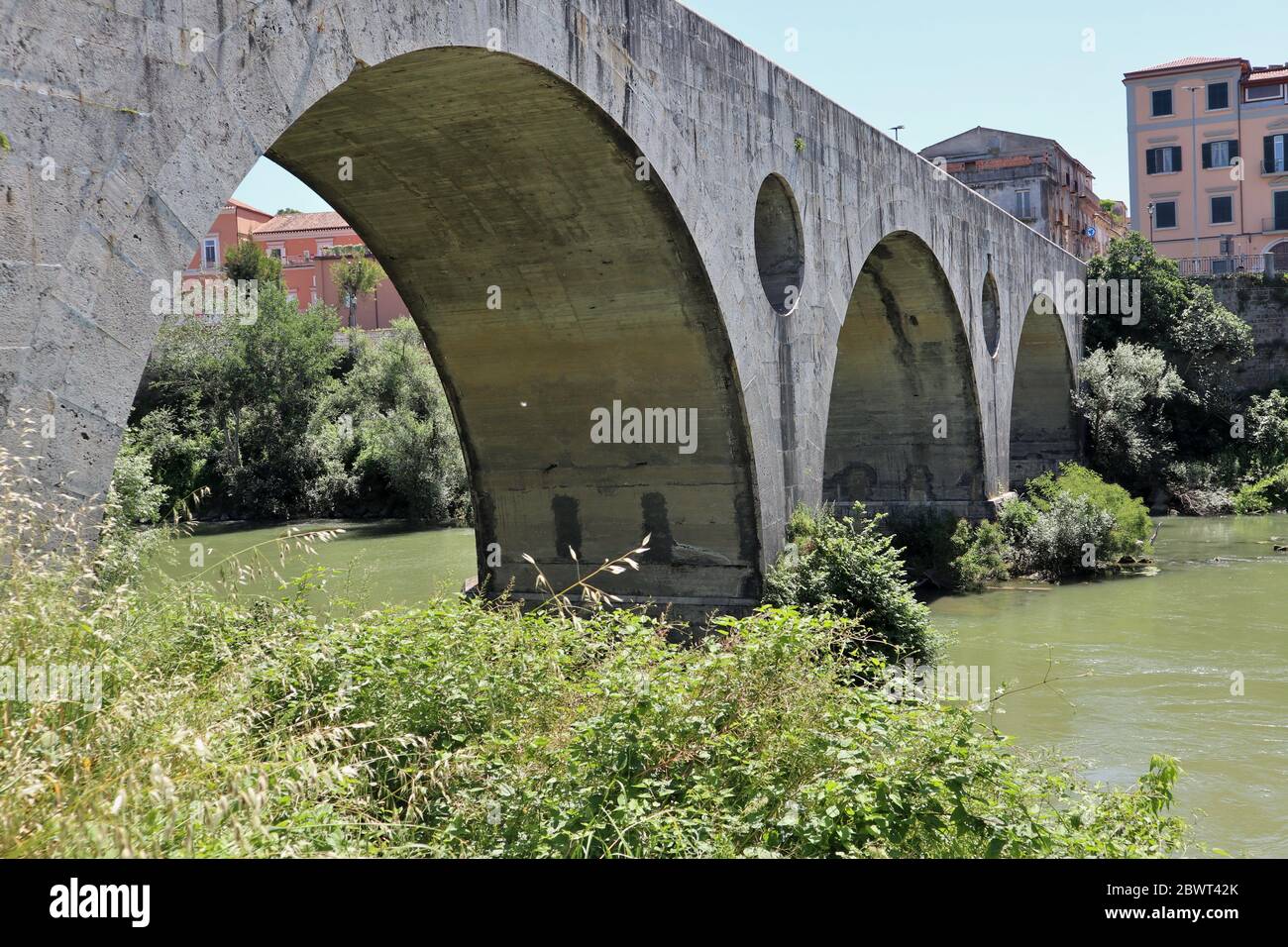 Capua - Ponte Romano sul Volturno Stock Photo