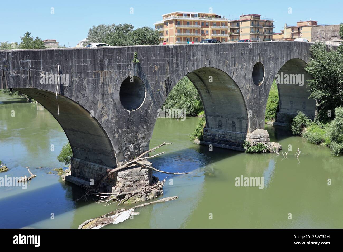 Capua - Ponte romano sul Volturno Stock Photo