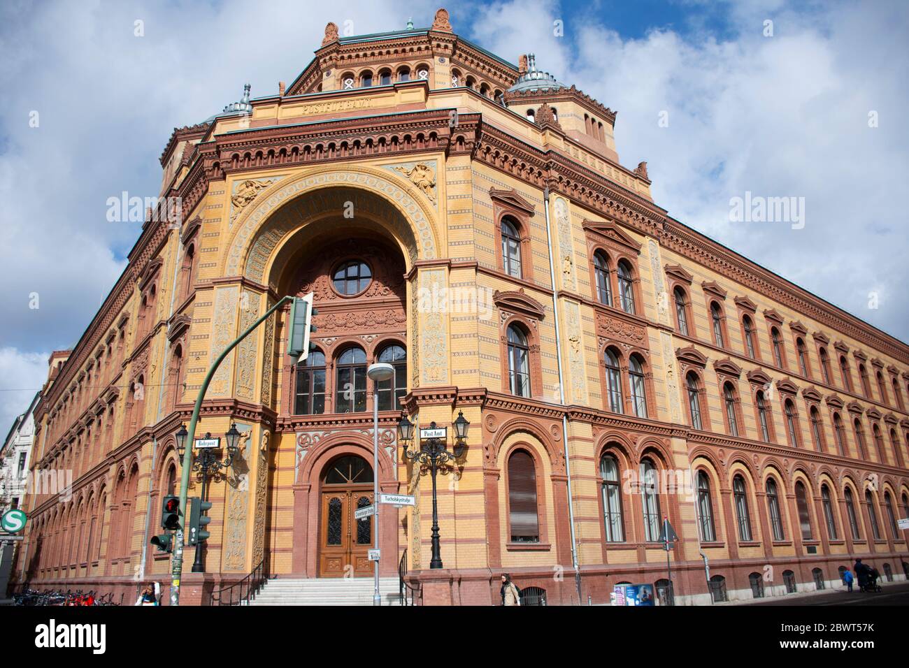 BERLIN, GERMANY - SEPTEMBER 17 : Classic vintage retro antique building Heckmann Hoefe on Tucholskystrasse for German people and foreigner visit at Be Stock Photo