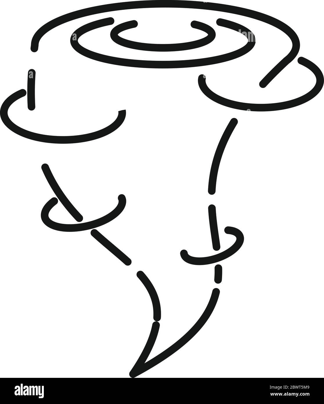Air tornado icon. Outline air tornado vector icon for web design ...