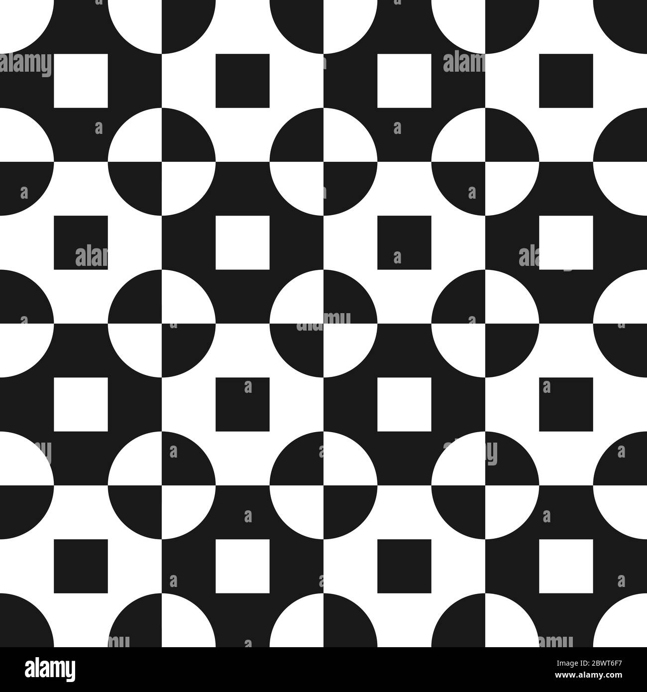 Seamless geometric abstract pattern. Effect of optical illusion Stock ...