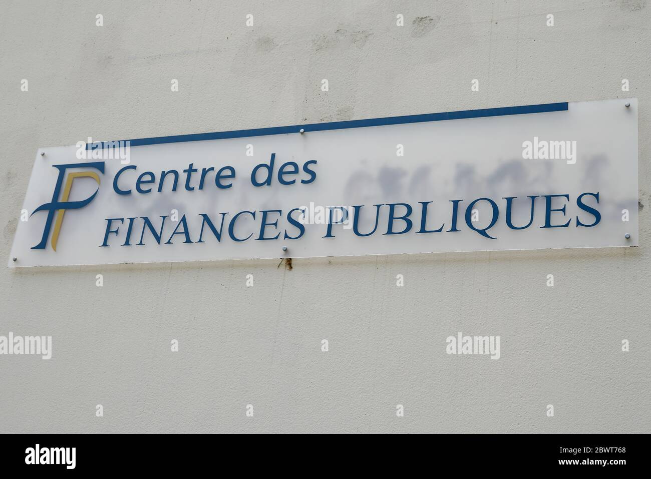 Bordeaux , Aquitaine / France - 06 01 2020 : centre des Finances Publiques logo and text sign for office of French public finance administration Stock Photo