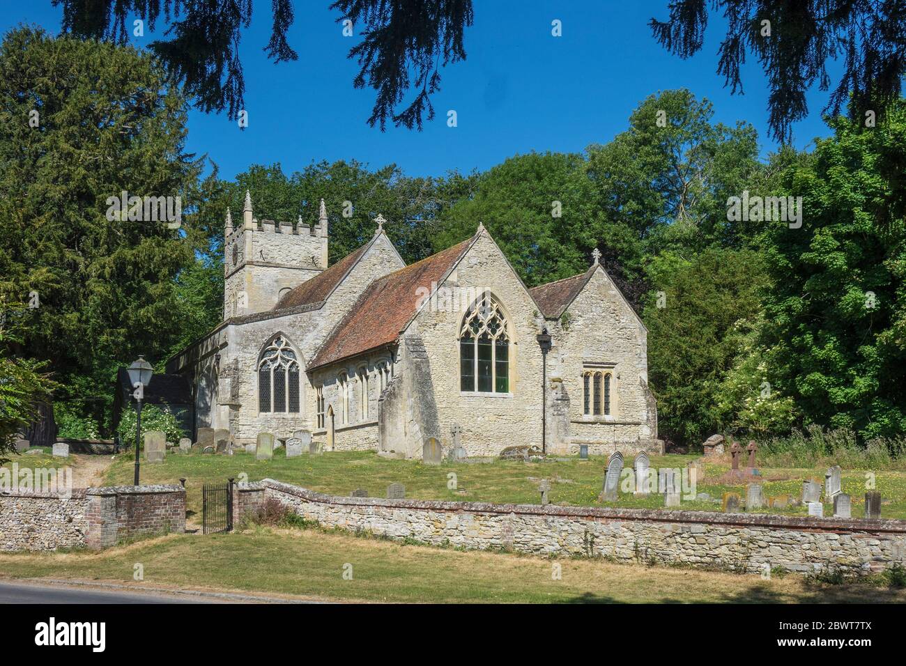 England, Oxfordshire, Brightwell Baldwin church Stock Photo