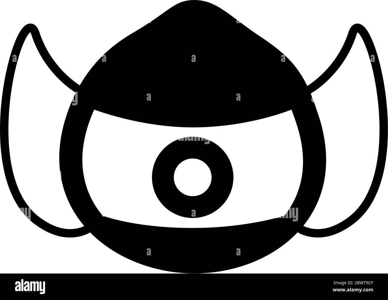face mask accessory silhouette style Stock Vector Image & Art - Alamy