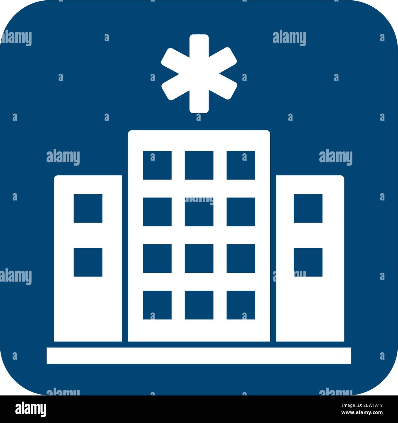 hospital building line style icon Stock Vector Image & Art - Alamy