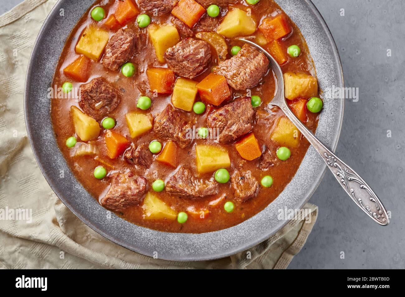 Beef stew peas carrot hires stock photography and images Alamy