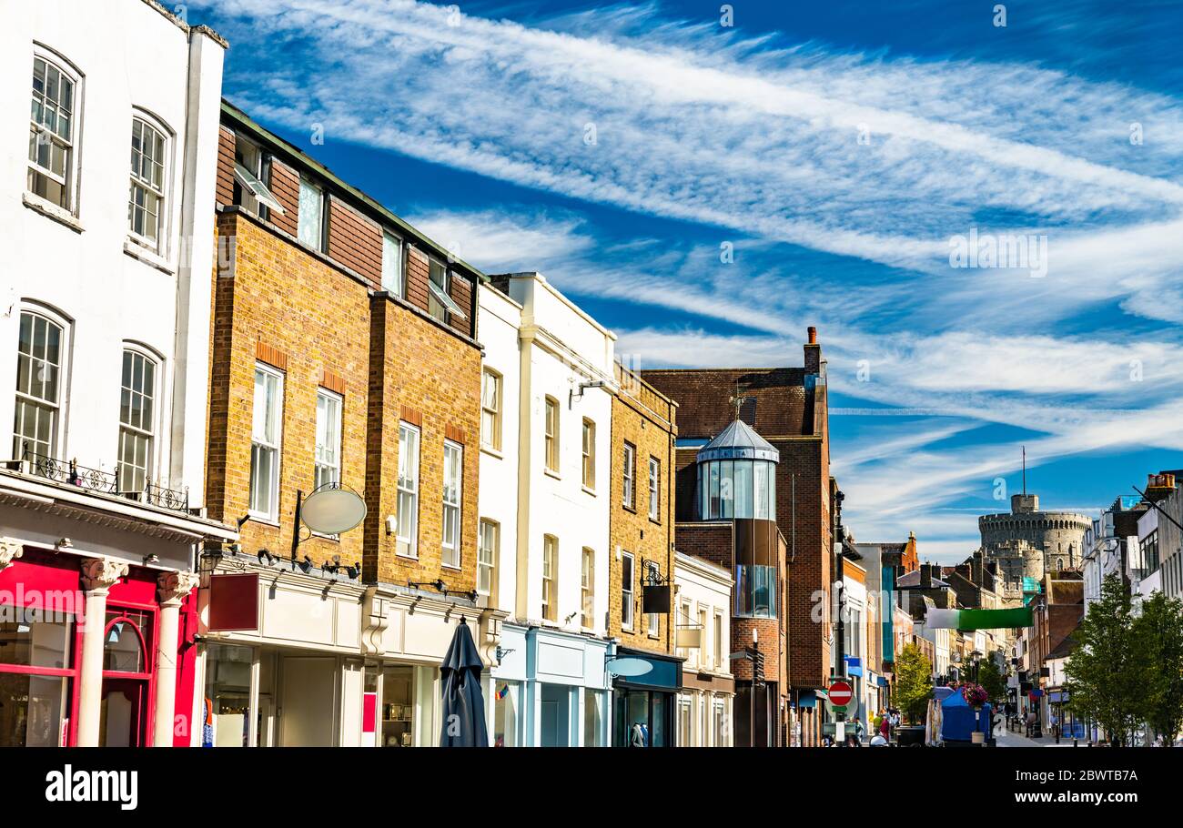 Traditional houses in Windsor, England Stock Photo Alamy