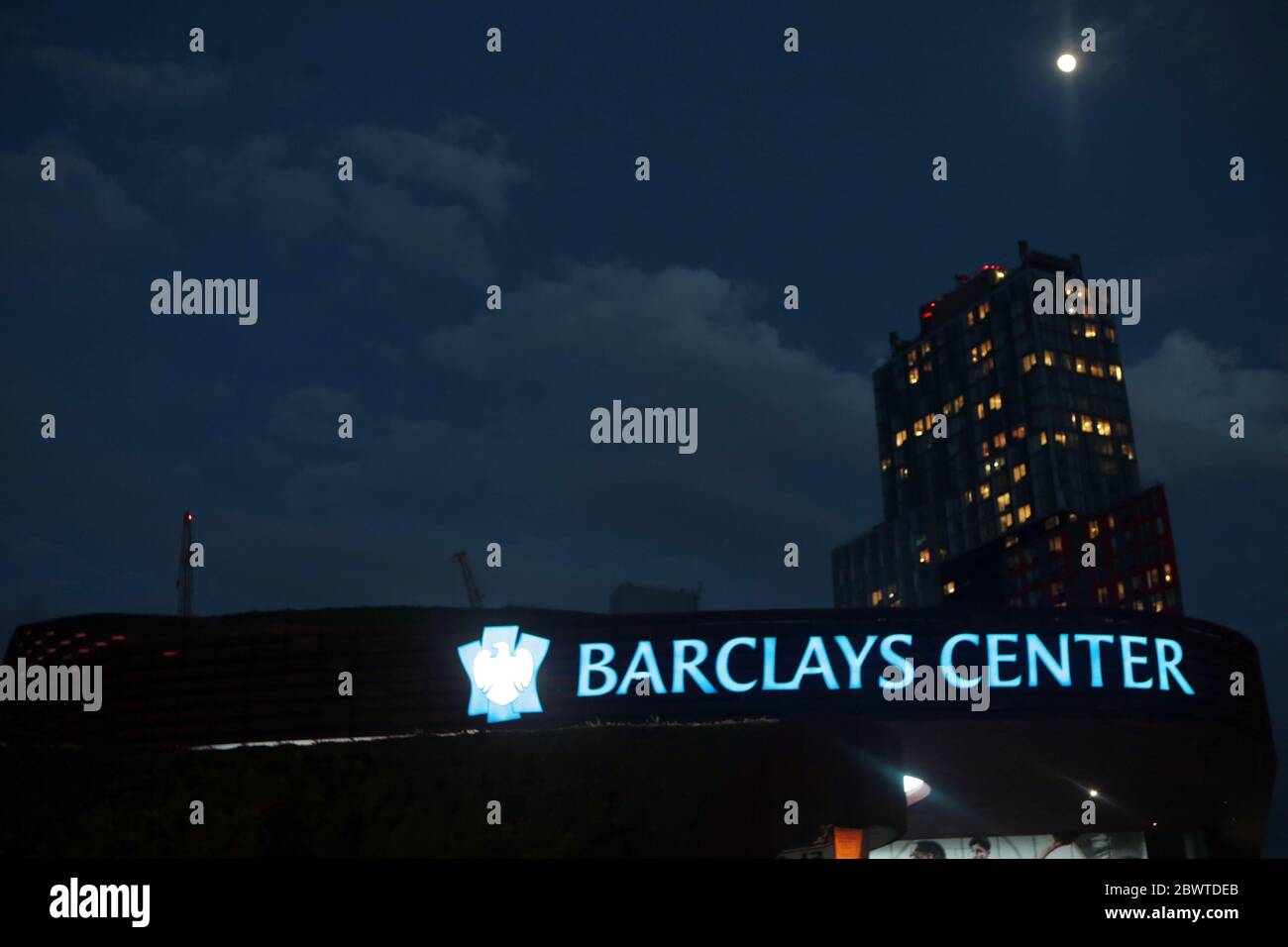 BROOKLYN, NY: JUNE 2: Day 6 of the Protest of the George Floyd death and the first day of the 8pm curfew imposed by New York City as protestors converge in violation after curfew on the Barclays Center on June 2, 2020 in Brooklyn, New York City. Credit: mpi43/MediaPunch Stock Photo