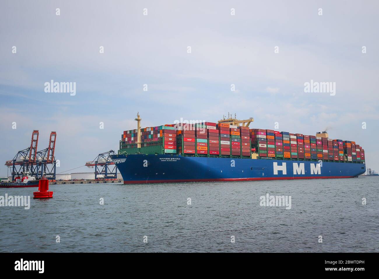 Transport Online Grootste Containerschip Msc Gulsun Onderweg Naar Rotterdam