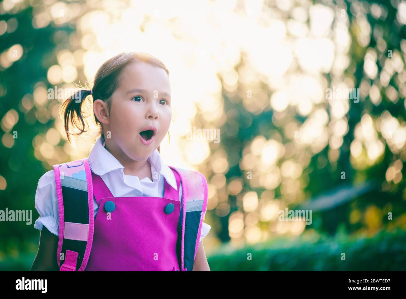 Happy school girl hi-res stock photography and images - Alamy