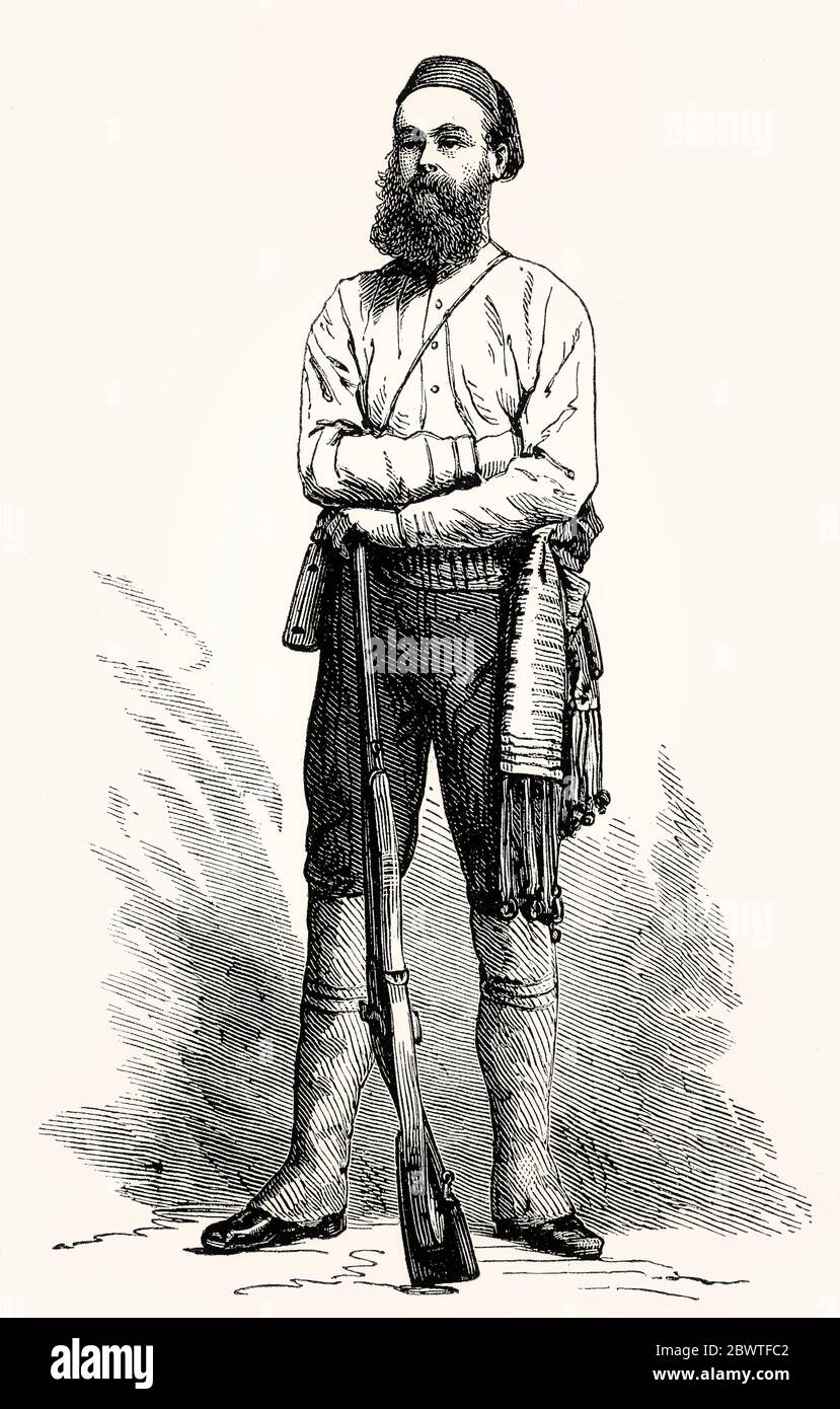 Baron Karl Klaus (Carl Claus) von der Decken, 1833-1865, a German explorer of eastern Africa Stock Photo