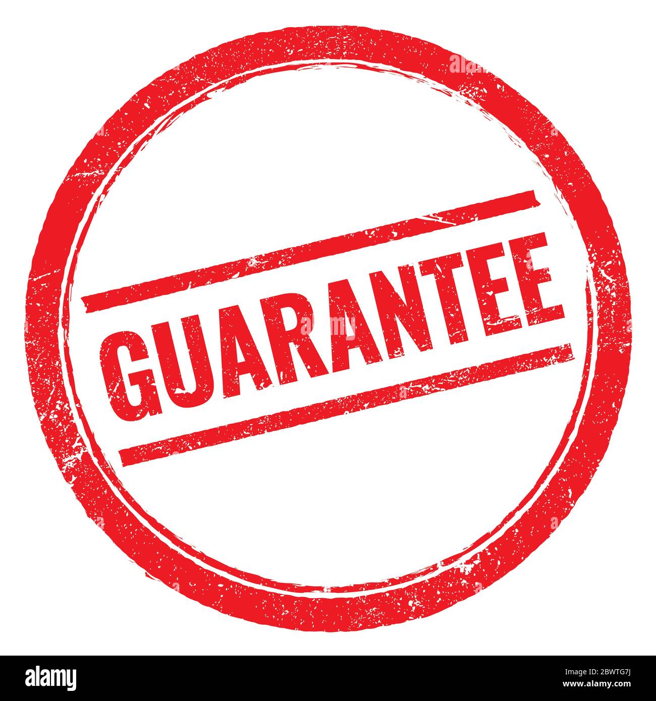 GUARANTEE red round stamp Stock Photo - Alamy